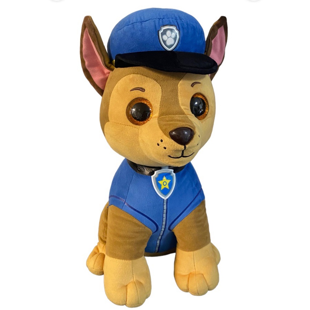 TY Beanie Boos PAW PATROL Chase Pup 18" Big Eyed Plush Animal Dog Cop Puppy 2020